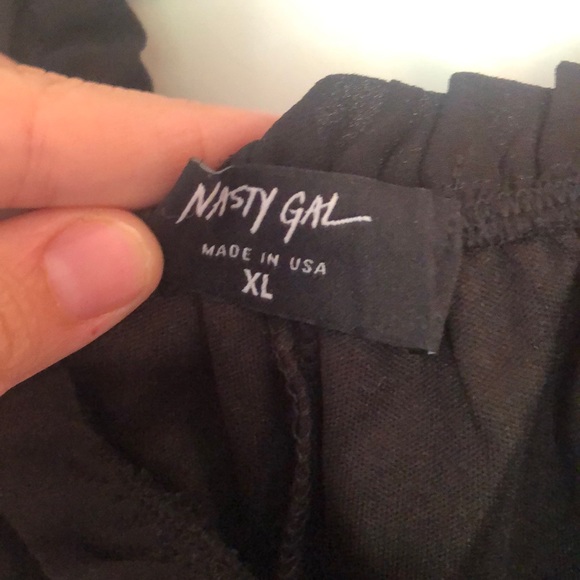 Nasty Gal dressy off the shoulder top with tie - Picture 2 of 3